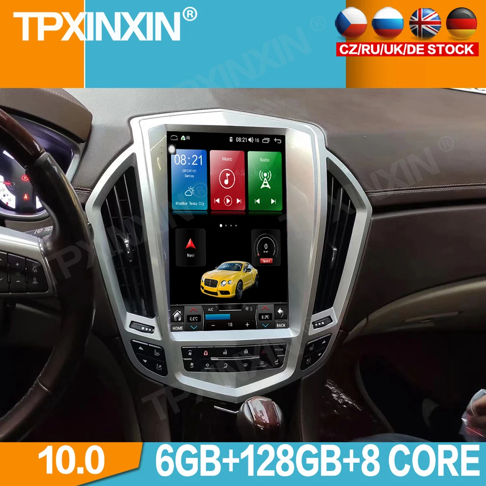 

For SRX 2009-2012 Android 10.0 128G Stereo receiver Car Multimedia Stereo Player Headunit Audio Radio GPS Navigtion