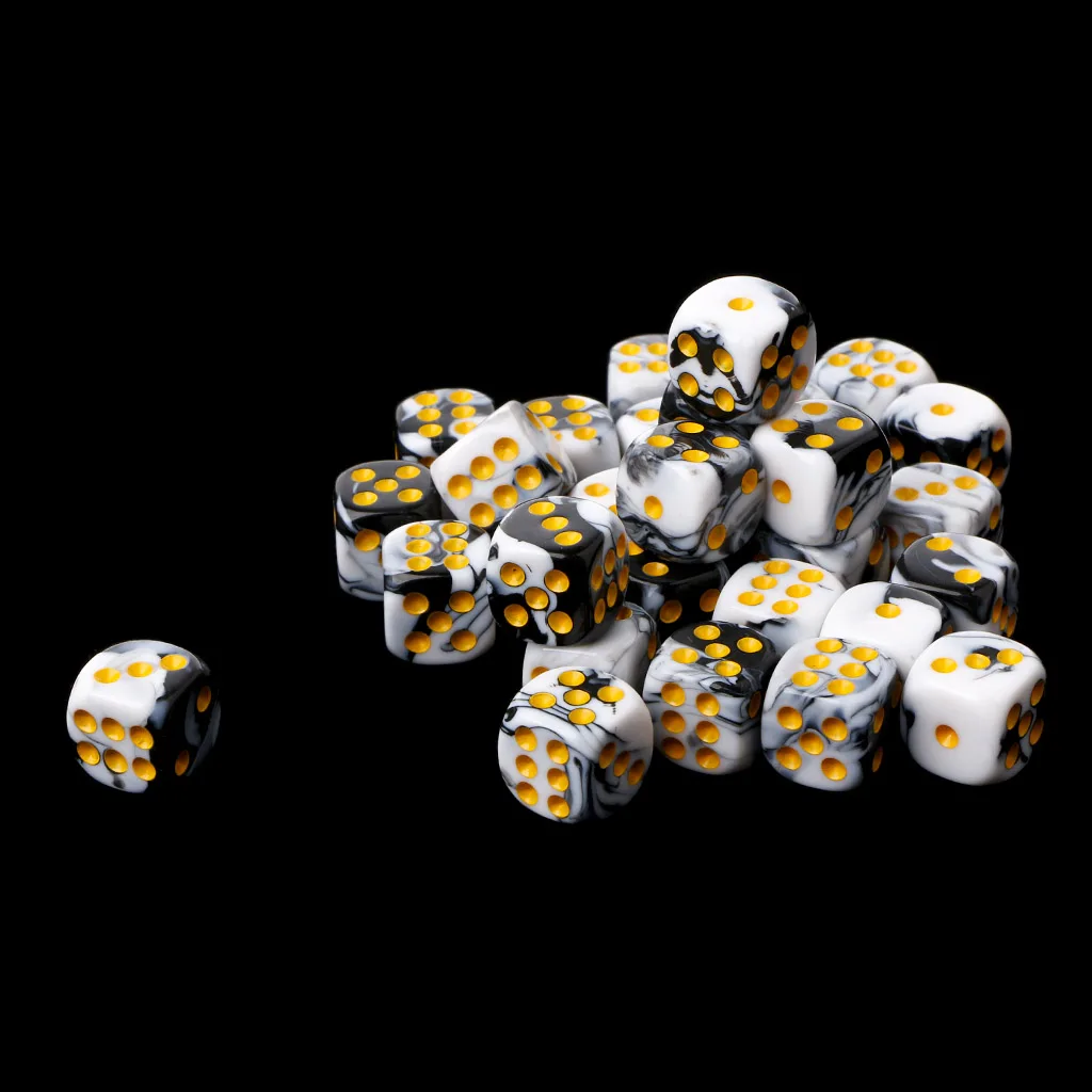 30 шт многогранные кубики Золотые номера для Дракон Pathfinder D20 D12 2xD10 D8 D6 D4 M5TC