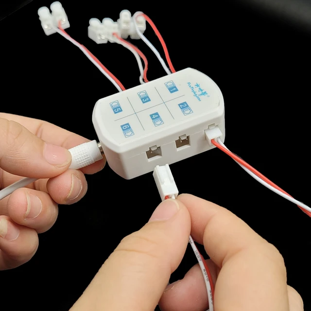3V/12V AC/DC Adapter Power Supply with 6 ports output 3V/12V DC Railway Layout/Railroad Layout/Train Sand Table Layout Diorama 5