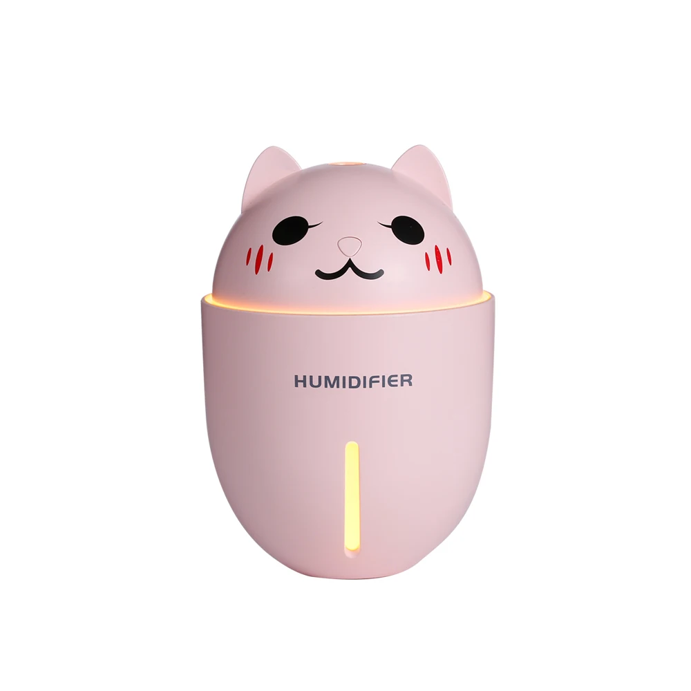 Розовый Мини Usb ночник диффузор Umidificador милый питомец встроенный аккумулятор увлажнитель Difusor Do óLeo Essencial для дома наружные подарки - Цвет: Розовый