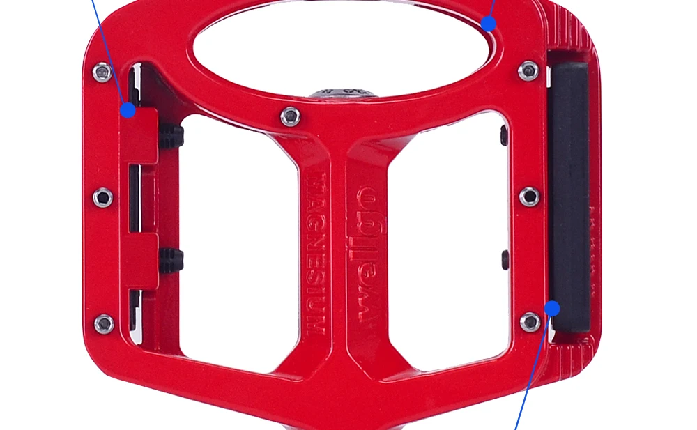 Pédales Plates Wellgo M195DU Pour VTT Et Vélo De Route - Ultra-légères En Alliage, Roulements Scellés, Axe 9/16"
