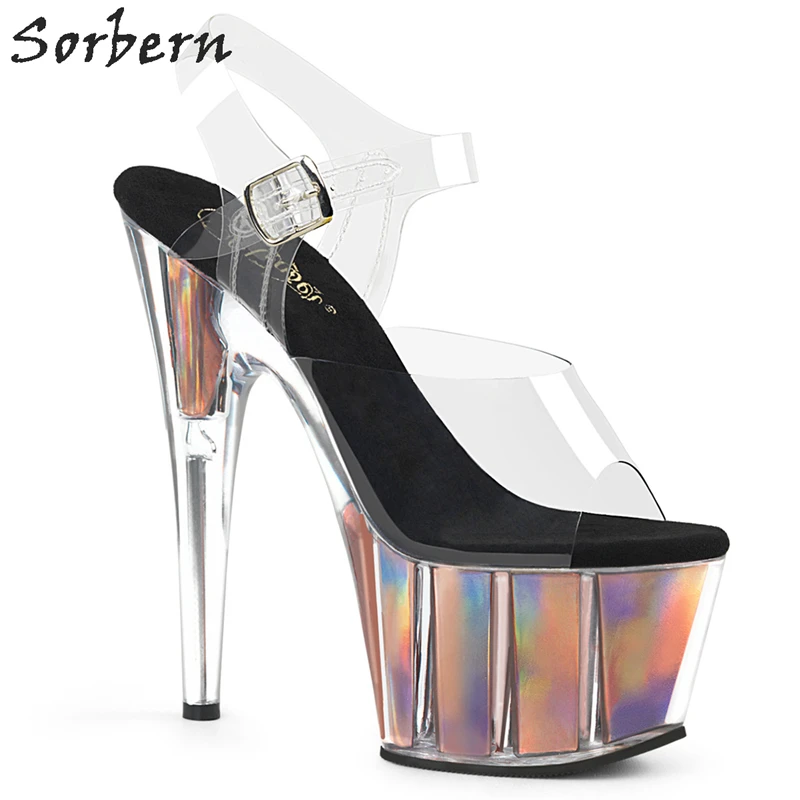 holographic perspex heels