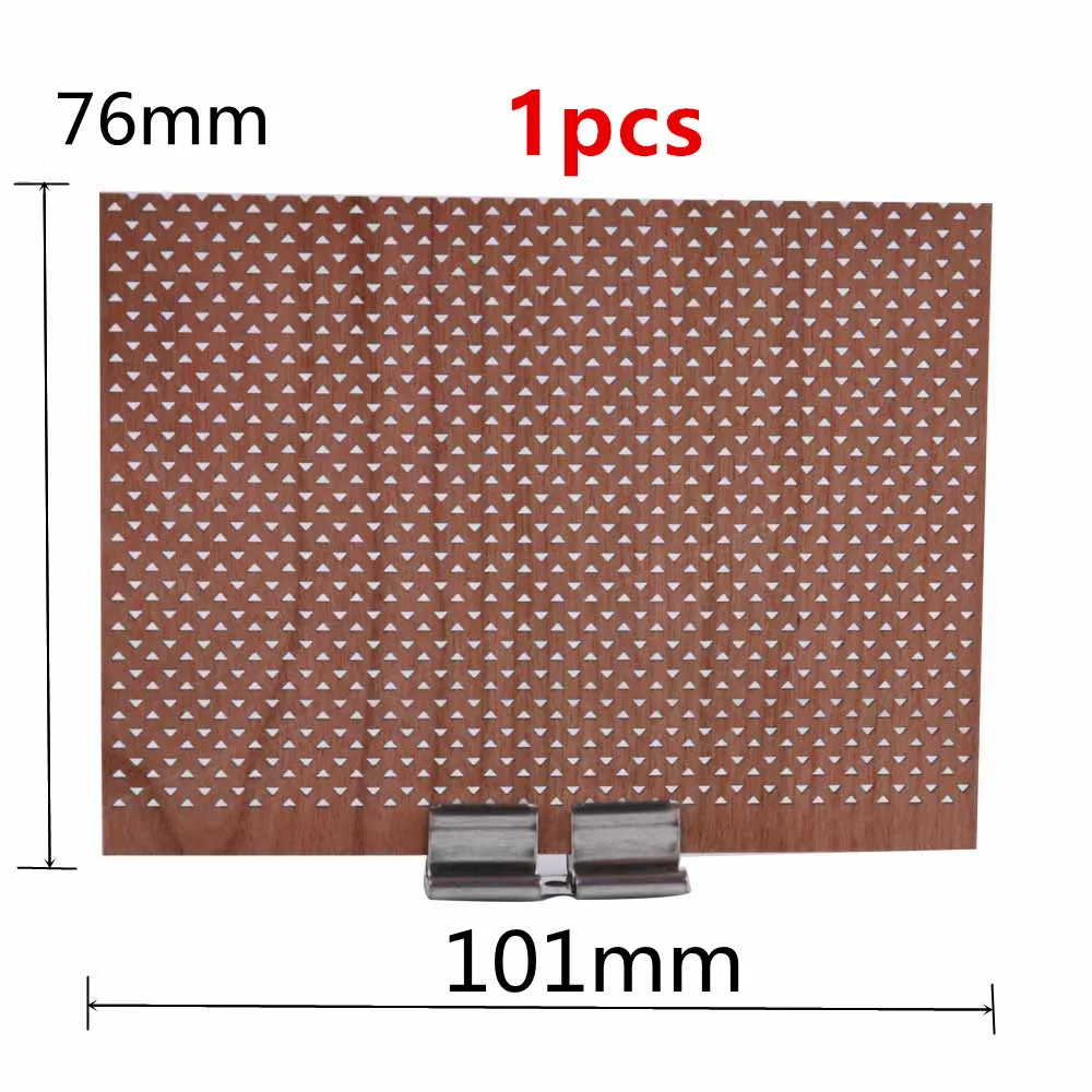 Description Picture 5 of itemLarge Flame Wooden Candle Wicks With Metal Bases Candle Cores Making Supplies Natural Rectangle Wood For DIY Soy Wax Candles