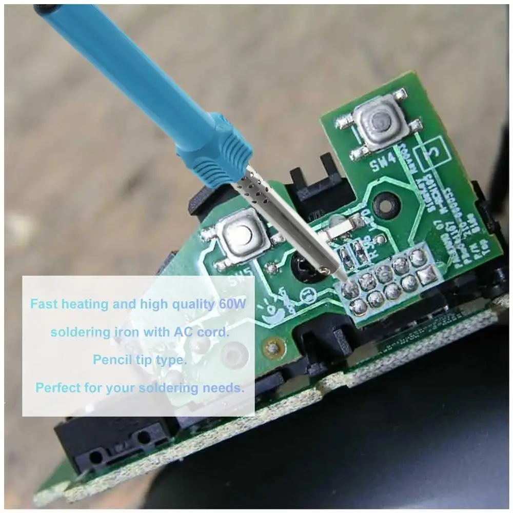 ПК PCB 60W 220V Температура для пайки, сварки инструмент паяльник электронный Утюг пистолет Сварка инструмент для ремонта