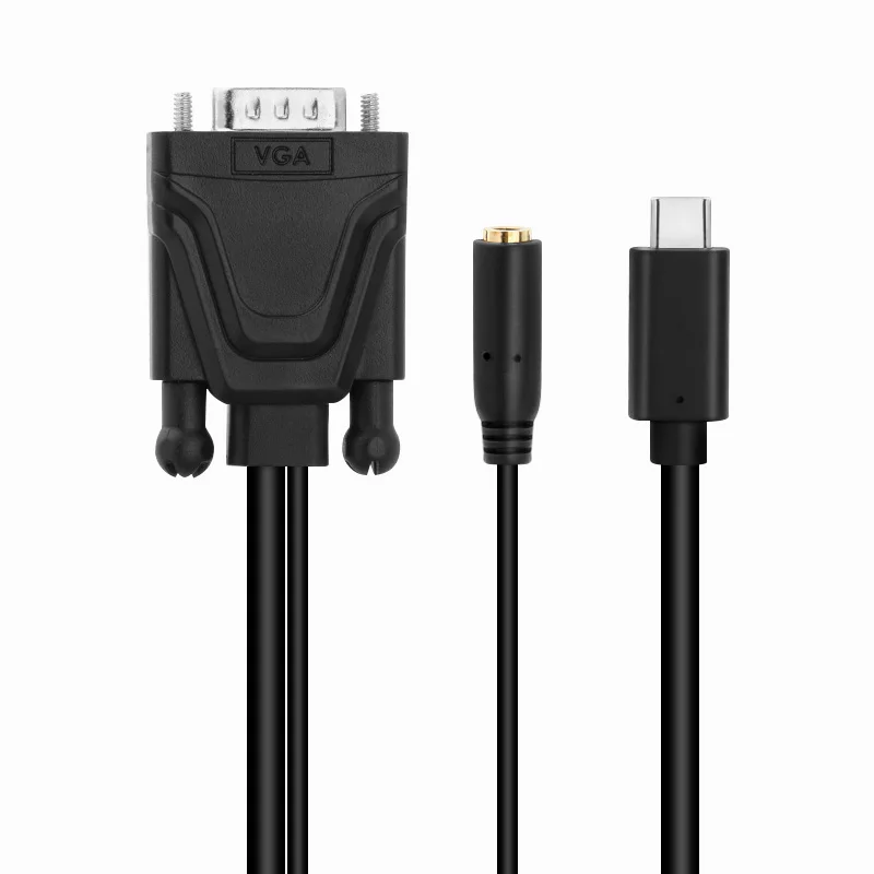 Адаптер 3 в 1 USB C Type к HDMI VGA 5 мм|Переходники и адаптеры| |