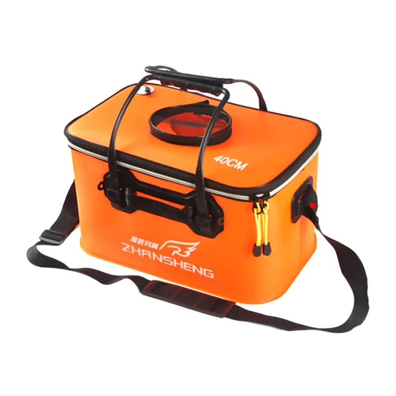 

Fishing Bucket Portable Collapsible Compression EVA Fishing Bag Live Fish Box Water Container Water Transport Container Bag Hiki