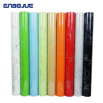 

Self-adhesive Laser Flower Wallpaper Furniture Renovation Sticker Old Cabinet Wardrobe Refrigerator Decoration PVC Wall Stickers
