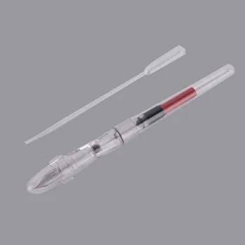 

1pcs Portable Transparent High Capacity Fine Nib Fountain Pen Lightweight Gift Fountain Pen With Dropper Office Student Supplies