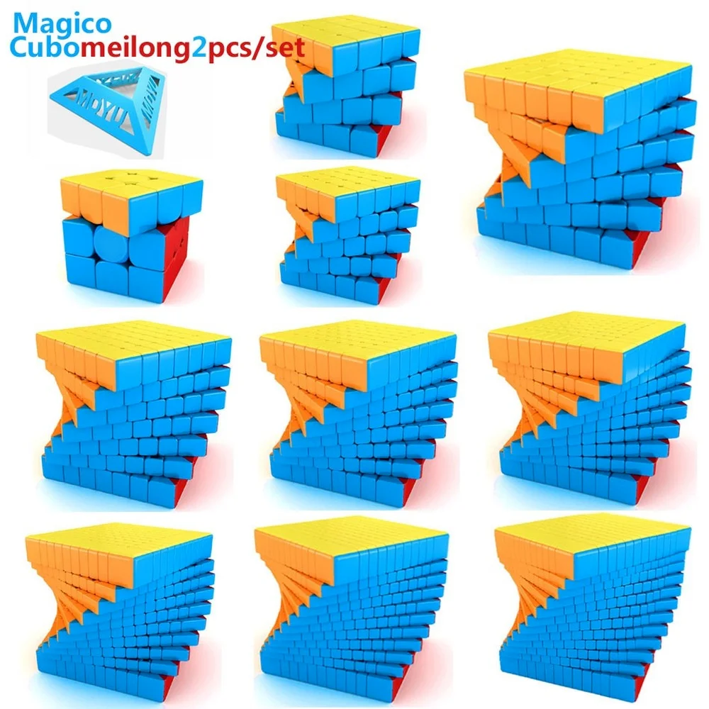 Moyu Meilong 3x3x3 Cubo Magico 4x4x4 5x5x5 6x6x6 7x7x7 8x8 9x9x9 10 набор из 2 скоростных образовательных