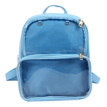 

New Transparent Backpack Female Student Bag Mobile Phone Purse Breathable Jelly Package