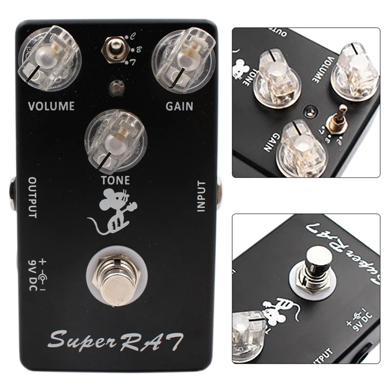 Mosky Super Rat Guitar Effect Pedal ручная работа три режима эффектов Классический Rat Distortion Boost Preamp-3 в 1 удивительная педаль на основе