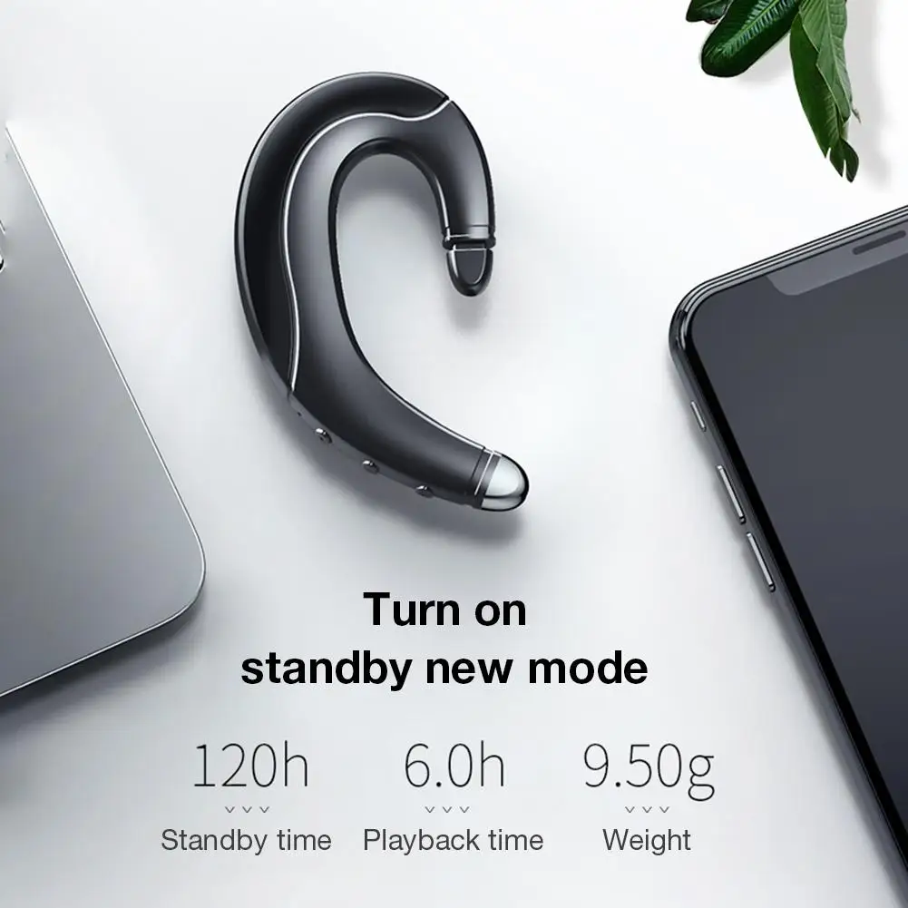 YA 04D Bone Conduction Hanging Ear Bluetooth 5 0 Headset Mini Sports Wireless Long Standby Bluetooth Headset