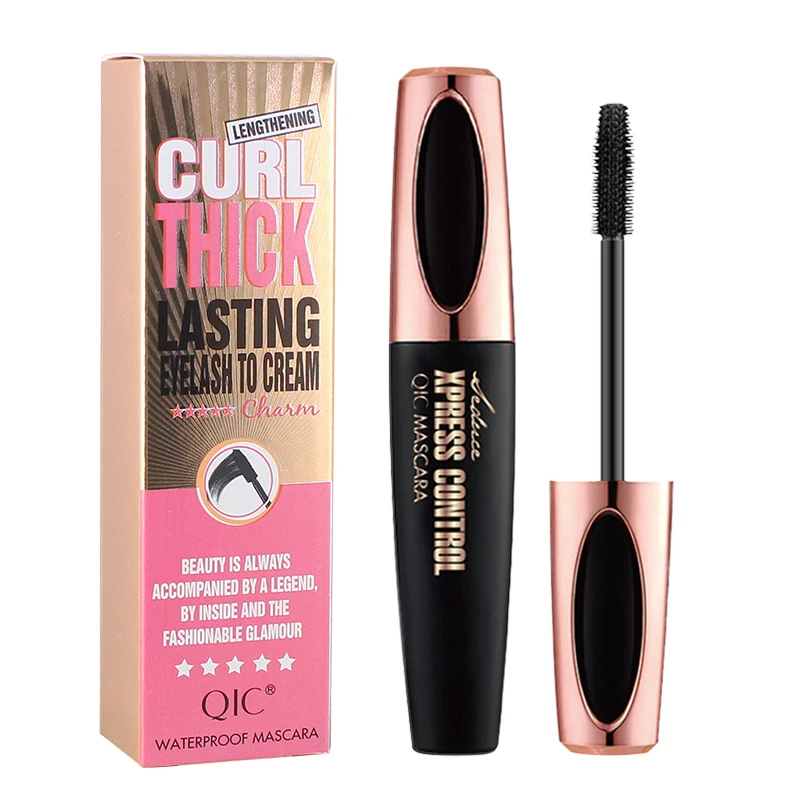 

4D Silk Fiber Eyelashes Lengthening Mascara Waterproof Long Lasting Lash Black Eyelashes Extension Make Up 3D Mascara Tubes Tool