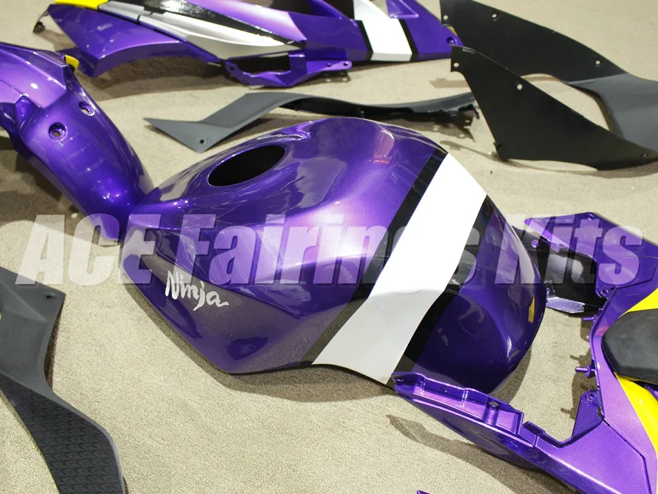 ABS обтекатель комплект для Kawasaki Ninja300 EX300 300R 2013, 13, 14, 15, 16, 17, обтекатели впрыска+ майка Обложка фиолетового цвета