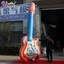 Новая популярная надувная гитара высотой 3,5 метров для украшения мероприятий/гитара из пвх воздушный шар для демонстрации игрушек