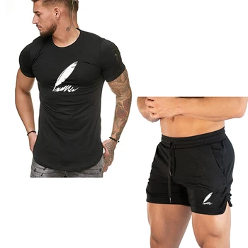 

Tide Tracksuit Men Sweatshirt Sets Mens Summer Pants Short T-shirt Quick dry Beach Shorts Casual Suits Mens Sportswear S-XXXL
