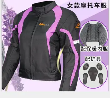 

Women Motorcycle Jacket Keep Warm Winter Touring Motorbike Clothing Protective Gear Hiking Camping riding blouson moto femme