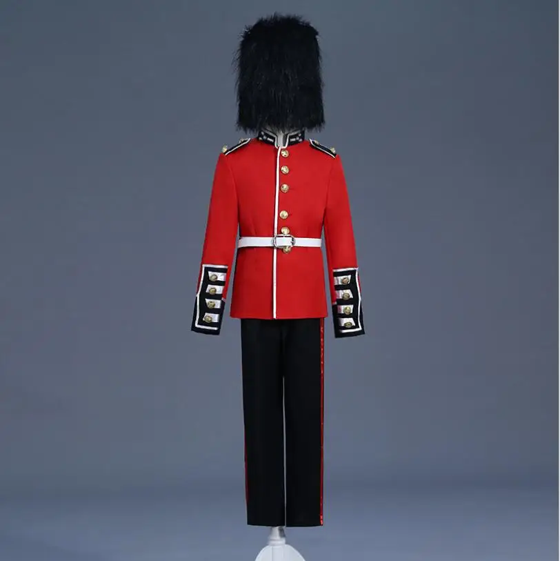 RED QUEEN'S GUARD ROYAL SOLDIER MILITARY HAT Mens Fancy Dress Costume Accessory 