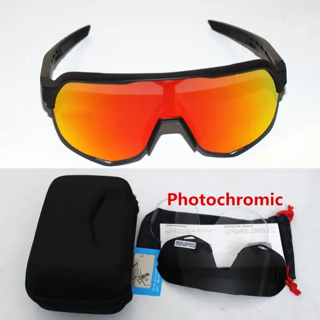 Photochromic  S3 3 Lens polarized Outdoor Sports Bicycle Sunglasses Gafas ciclismo MTB Cycling Glasses Eyewear Peter s2 5