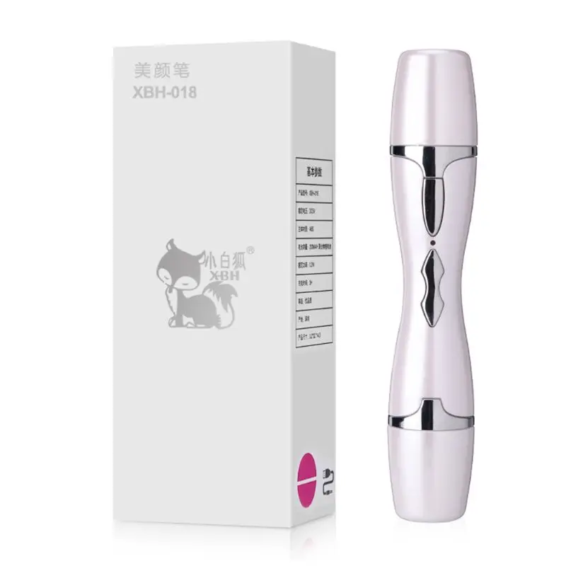 Белый Electric Eye Care Vibrator Eyes Massage Pen Dark Circle Puffiness Remove Machine - Цвет: Белый