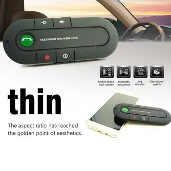 

Sun Visor Car Wireless Hands-Free Mobile Phone Music Play Sun Block Car Mp3 Built-In Battery With Car Charger