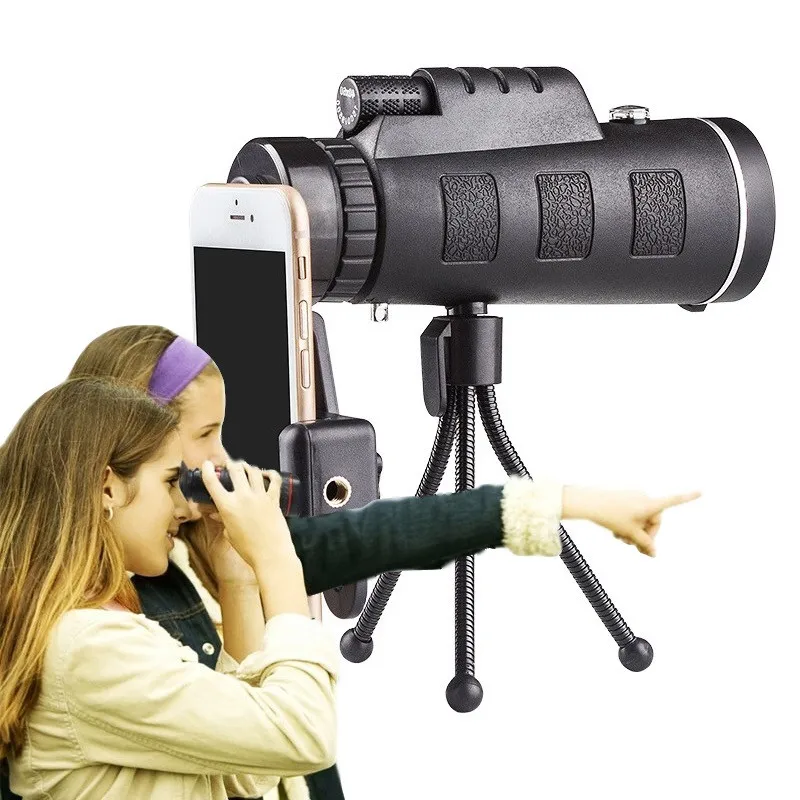 40x60 HD Telescope Mobile Phone Zoom Camera Lens Optical Telescopes Telescopio Monocular Telephoto Lenses for Smartphone | Мобильные
