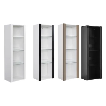 

Panana Livingroom Furnitures High Gloss Fronts and Matt Body Cabinet Display Sideboard Cupboard Unit RGB LED