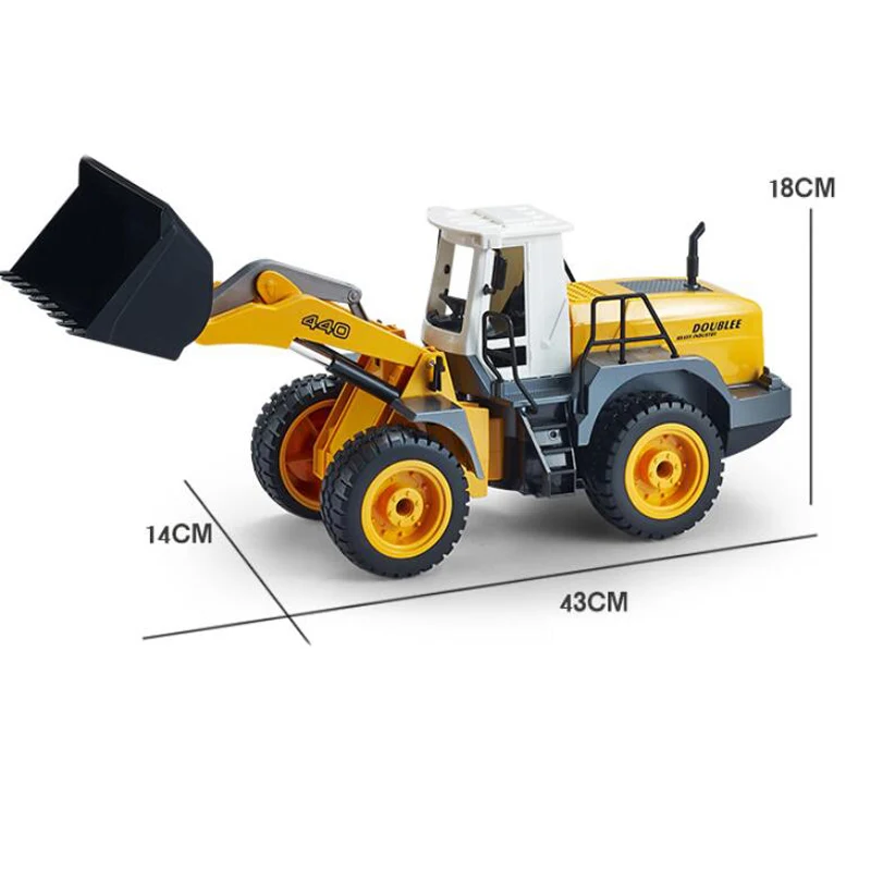 Моделирование Мощность бульдозер Беспроводной дистанционного Управление Перезаряжаемые игрушка Многофункциональный техники модель автомобиля дистанционного Управление игрушка