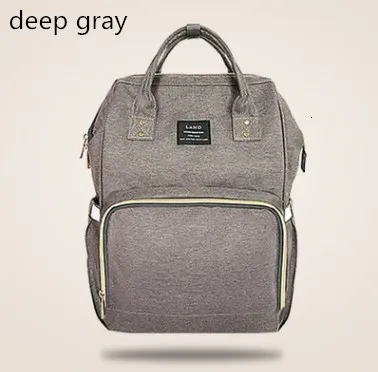 Deep Grey LAND Bag Рюкзак Для Путешествий Desiger сумка для ухода за ребенком многофункциональный, для мам рюкзак сумка под подгузники - Цвет: Deep Grey