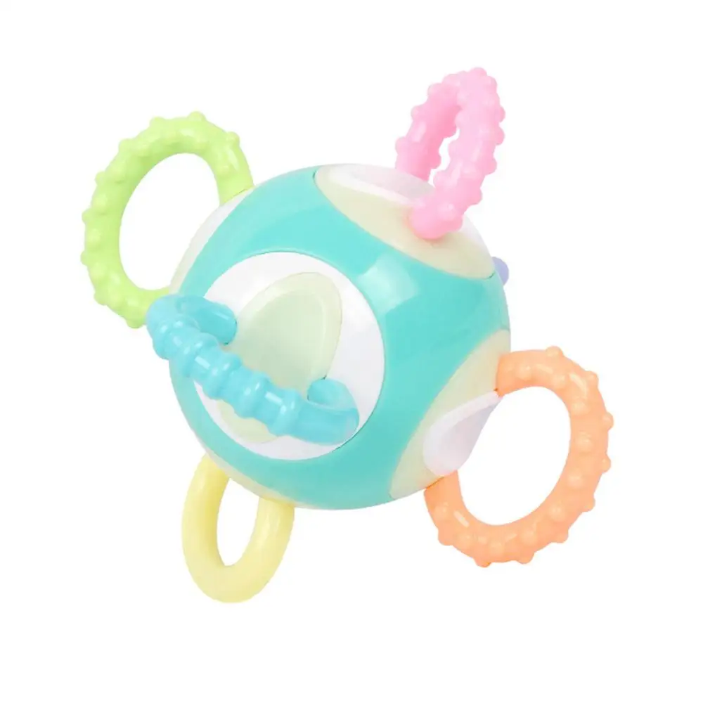 

Baby Rattle Teether 360 Rotating Hand Shake Grasping Ball Sensory Teething Toy