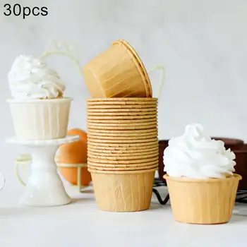 

30pcs/pack Muffins Cup Paper Cupcake Wrappers Baking Cups Cases Muffin Boxes Cake Cup DIY Cake Tools Kitchen Baking Supplies