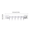 Plastic Wall Hanging Hooks Key Holder Wall Door Clothes Hanger Rack for Bathroom Organizer Save Space Rack 6