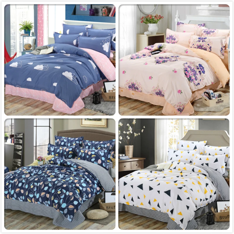 Single Queen King Double Size Duvet Cover Pillowcase 3pcs Sets Soft Cotton Bedding Kids Child Bed Linen 180x220 200x230 220x240 | Дом и сад