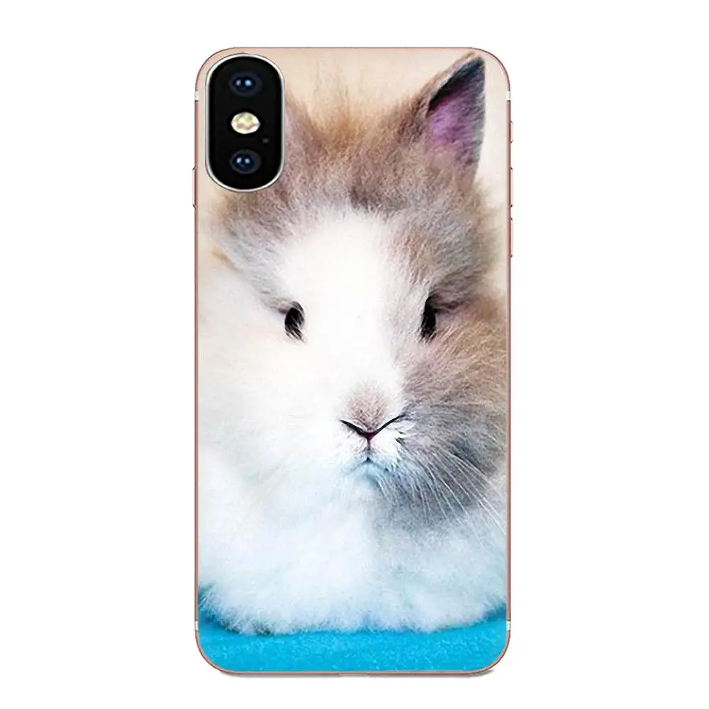 Мягкий резиновый чехол для телефона милый Lovely смешной Кролик для samsung Galaxy Note 5, 8, 9, S3 S4 S5 S6 S7 S8 S9 S10 5G mini Edge рlus Lite - Цвет: as picture