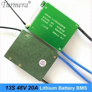 

Turmera 13S 48V 20A BMS 18650 21700 Lithium Battery Protection Board Common Port for 48V Electric Bike and E-Scooter Battery Use