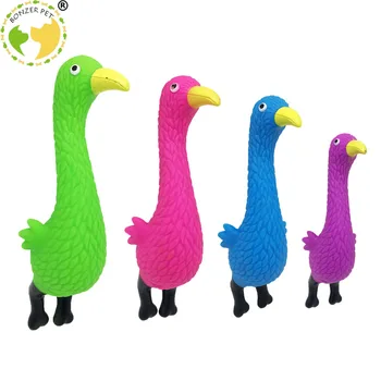 

Bonzerpet Dog Vinyl Chew Squeaky Venting Toys Cartoon Bird Squeaking Molar Durable Pet Playing Tooth Grinding &Training Toys