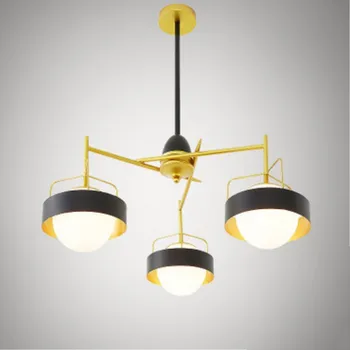 

Europe Modern Creative Concise Iron Pendant Lamp Europe Livingroom Restaurant Decoration Light Free Shipping LED Bulbs Metal E27