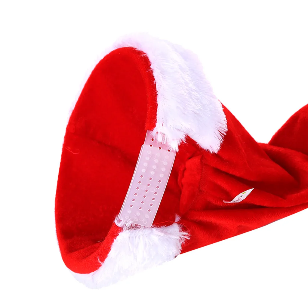 Музыкальная Рождественская шляпа Поющая Танцующая забавная плюшевая игрушка в шапке рождественские шапки олень Санта Клаус принт Повседневная Популярная облегающая шапка