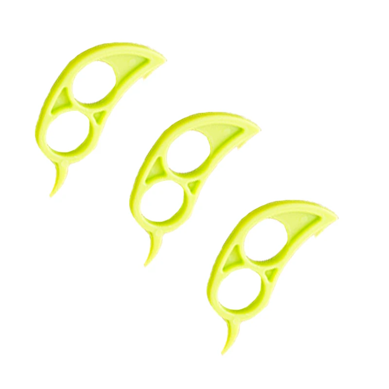3pc green peeler Orange and lemon peeler, slicer, cutting machine, fruit and vegetable quick peel practical environmental plastic - Цвет: 3pc green peeler