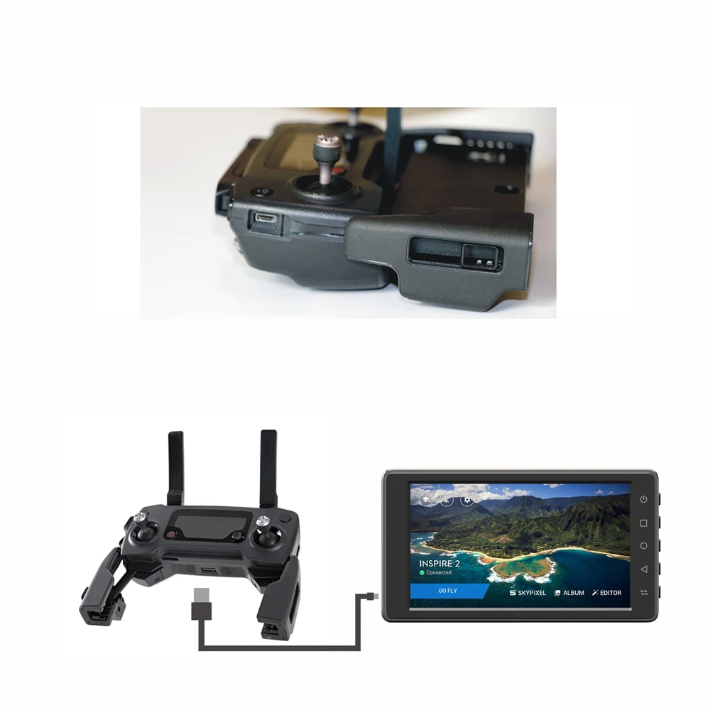 Кронштейн Crystalsky для дрона DJI Mavic Mini/ 2/Pro Platinum Air Spark держатель пульта дистанционного