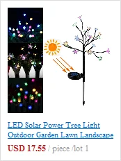Светодиодный светильник для сада, Солнечная лампа, водонепроницаемый, Luz, Солнечная Фея, светодиодный светильник на солнечной батарее, уличный, для двора, ландшафта, украшения для свадебной вечеринки