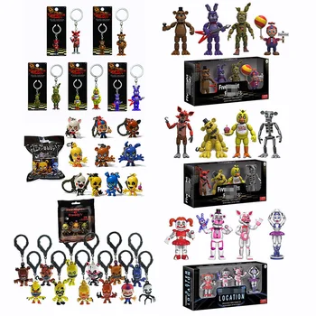 

Five Nights at Freddy Keychain FNAF Toys Action Figures 5CM Anime PVC FNAF Blind Bag for Halloween Gifts