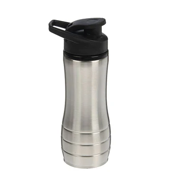

Water bottle "Metallica", 600 ml, sports, chrome, 9x23 cm 1684780