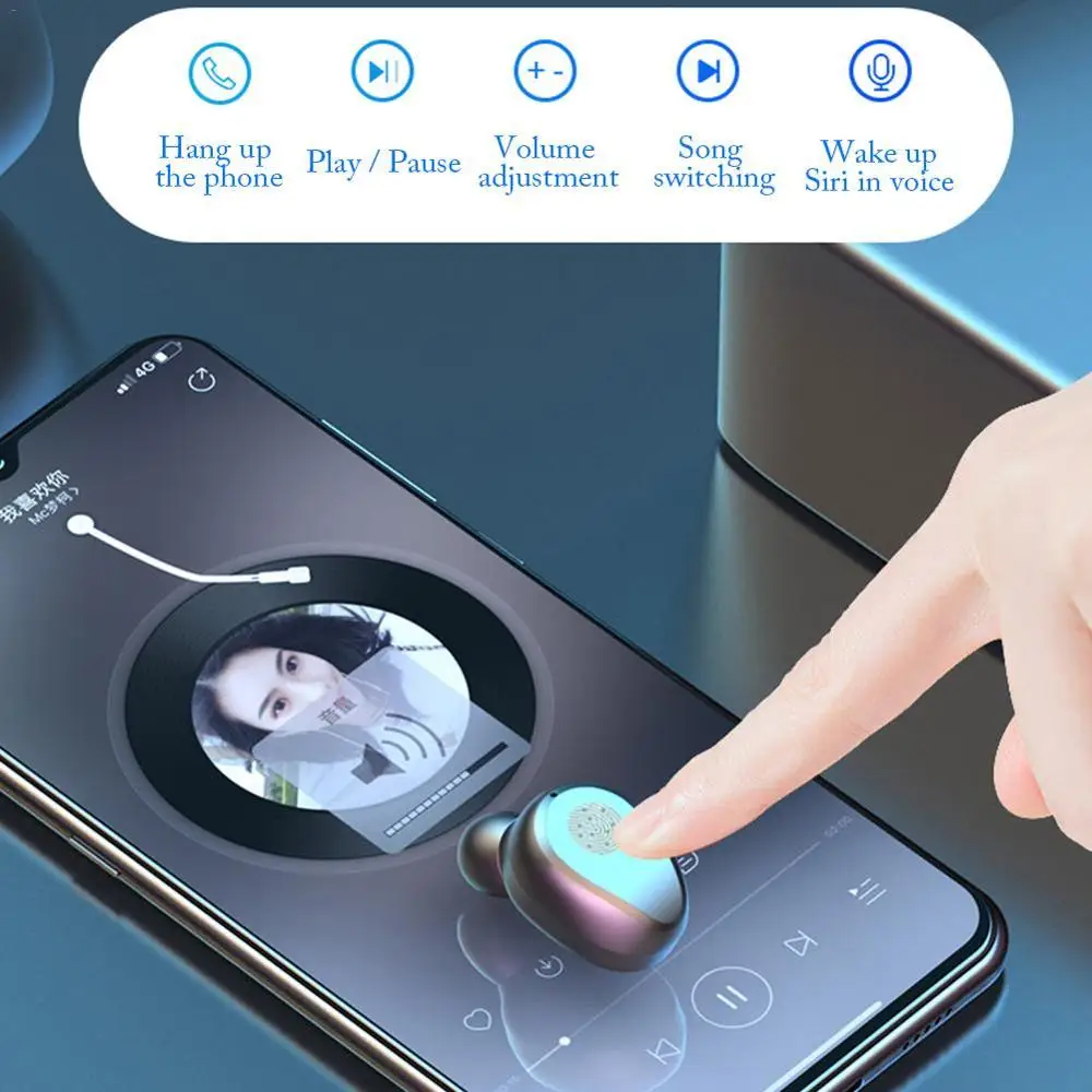 Беспроводные bluetooth наушники с динамиком 2 в 1 TWS беспроводные головным фонариком