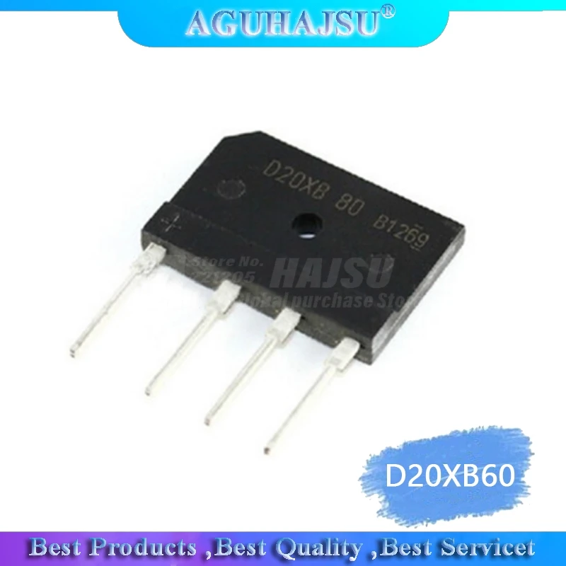 2pcs D20xb60 D20sb60 D20xb80 D20sb80 Dip-4 25a 600v/800v Bridge ...