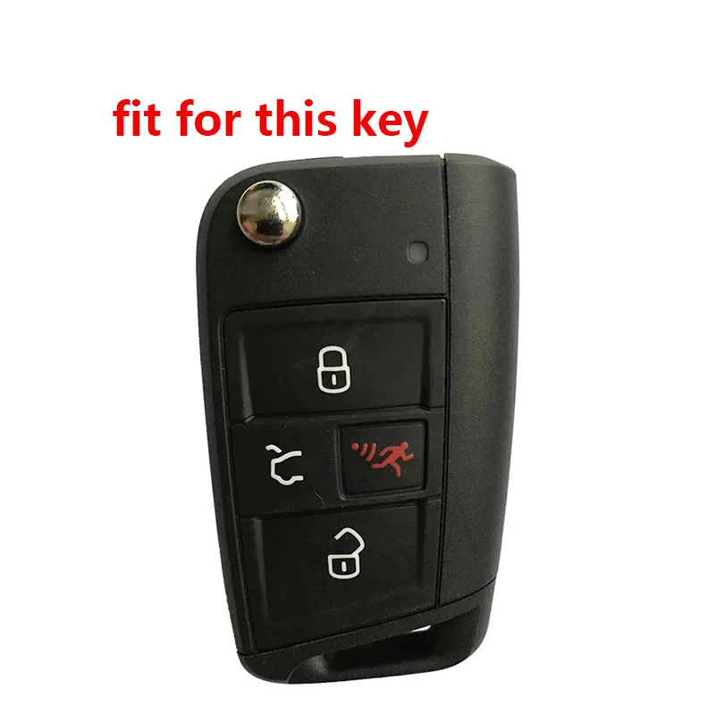 4 Кнопка чехол для ключа Volkswagen SEAT Ateca Leon Kodiaq Karoq Tiguan Octavia Polo Golf 7 MK7 брелок ключей