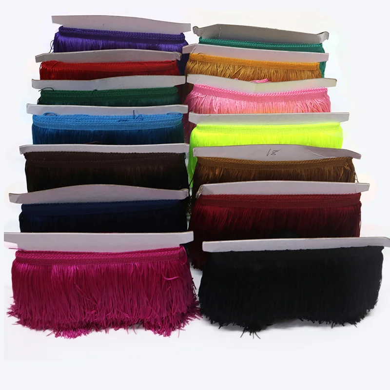 9/15/20/28cm Tassel Fringe Trim Polyester Long Fringes Sewing For Clothes Dress Curtain Tape Tassels For Crafts Accessories tassel fringe tassel trim mini tassels bookmark tassels silky floss tassels leather tassels fluorescent tassels tassel accessories tassel decoration