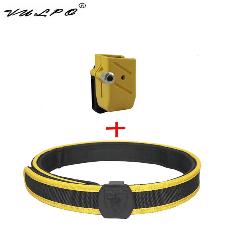 Yellow 1 Pouch VULPO IPSC стрельба ремень скорость подсумок набор тактический ремень Маг кобура пистолет быстрый подсумок - Цвет: Yellow 1 Pouch