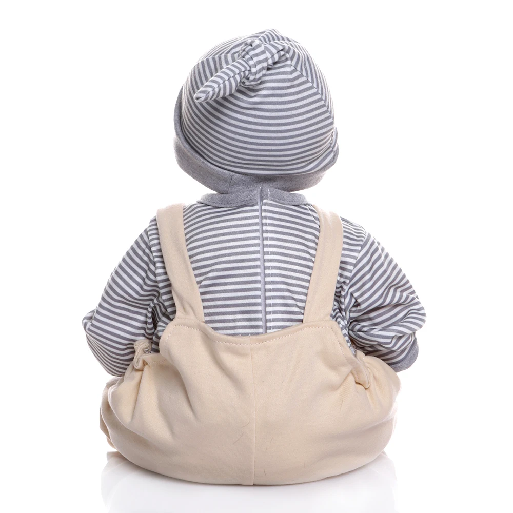 Реалистичная ручная роспись 20 дюймов bebe Кукла реборн 3/4 силикон Экологически чистая 52 см мальчик кукла для девочек детский подарок игрушка playmate