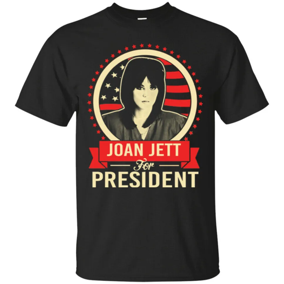 Мужская футболка с короткими рукавами Joan Jett For President |